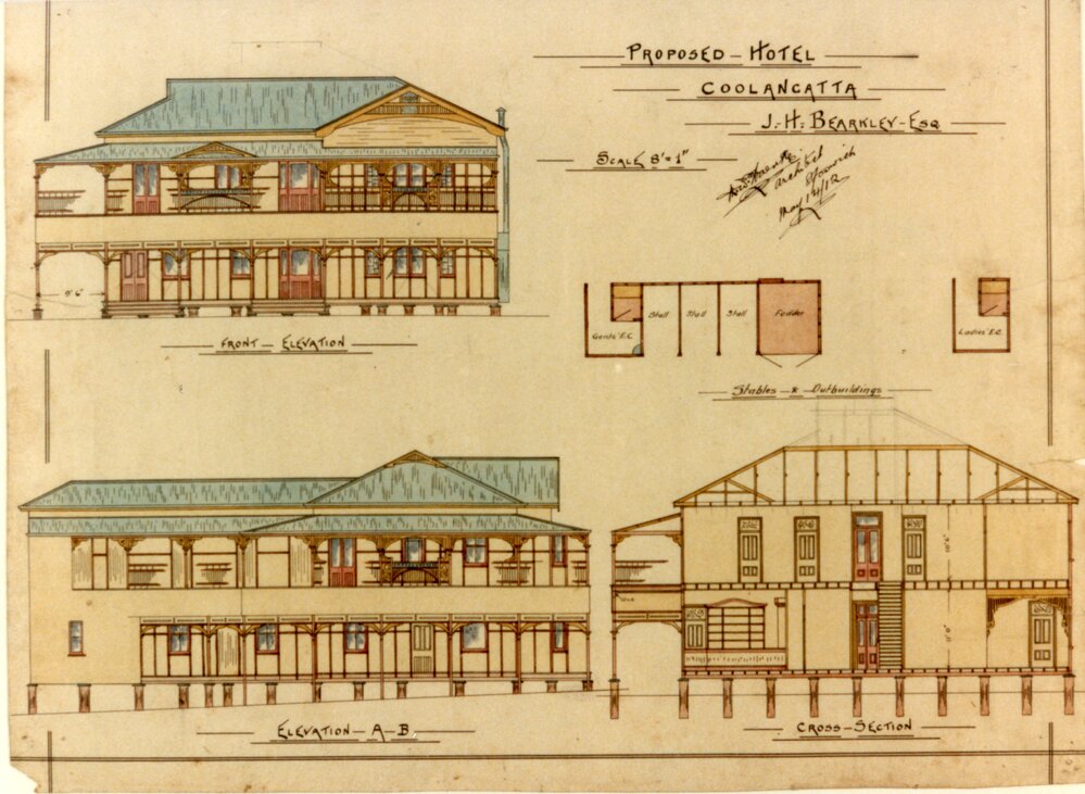Proposed Hotel, Coolangatta, Architectural Plans, 1912