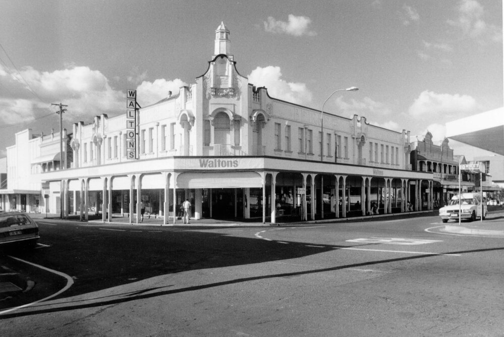 Waltons, corner Nicholas and Union Streets, Ipswich, early 1980s