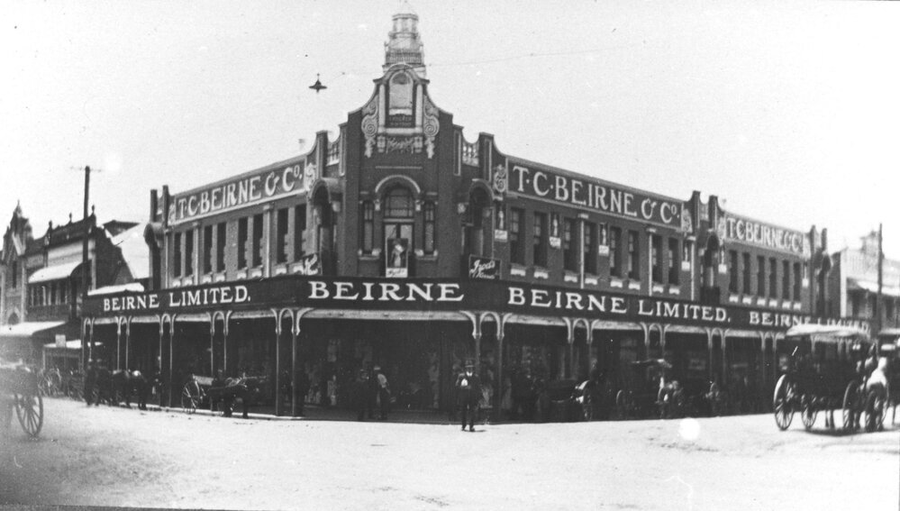 T.C. Beirne, corner Nicholas and Union Street, Ipswich, 1910s