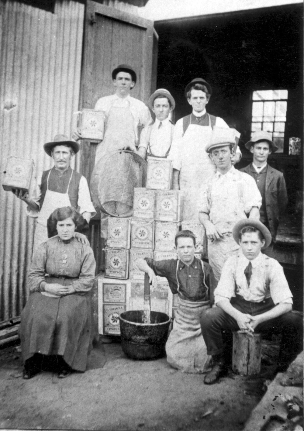 Staff of Treagle Confectioner, Bell Street, Ipswich, n.d.