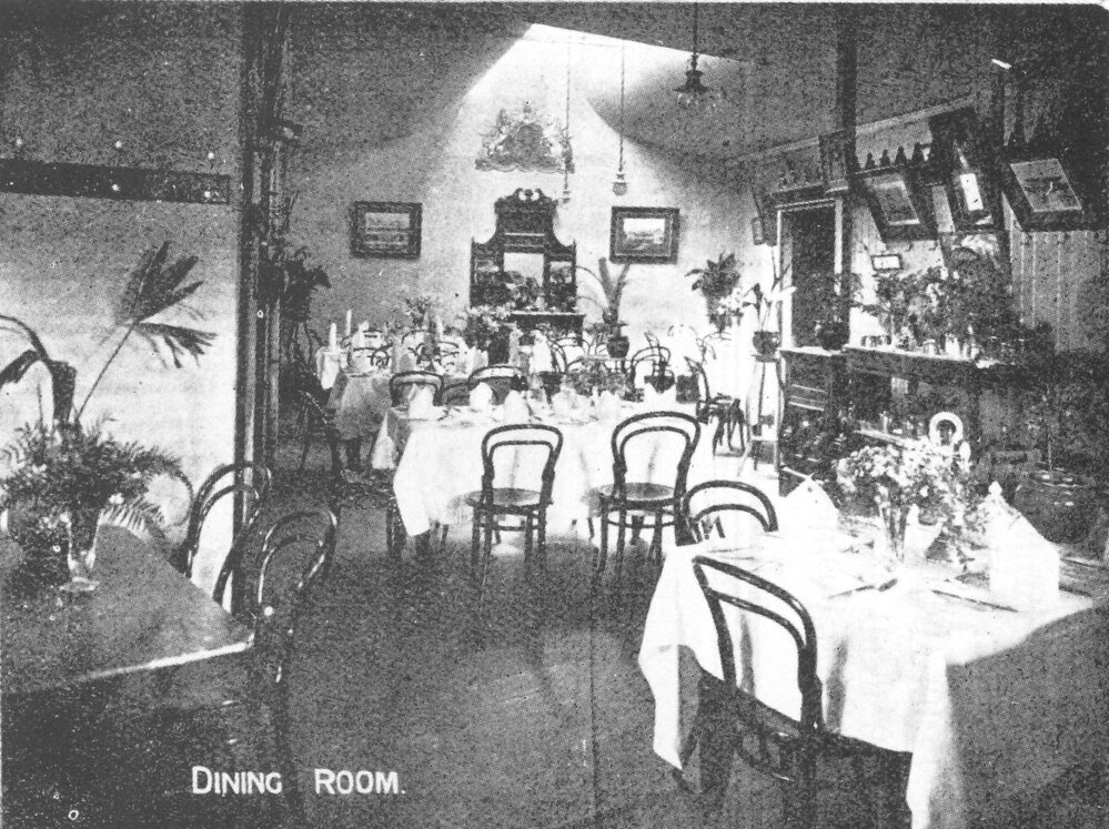 Interior of Whitehouse's Cafe, Nicholas Street, Ipswich, c.1910