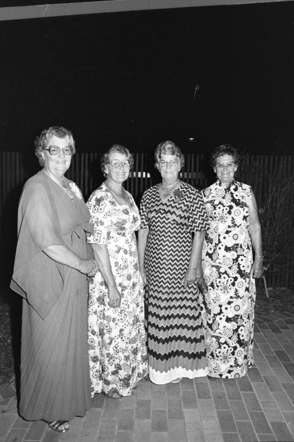 The Rackley Sisters at an event, Lowood, Somerset, November 1977
