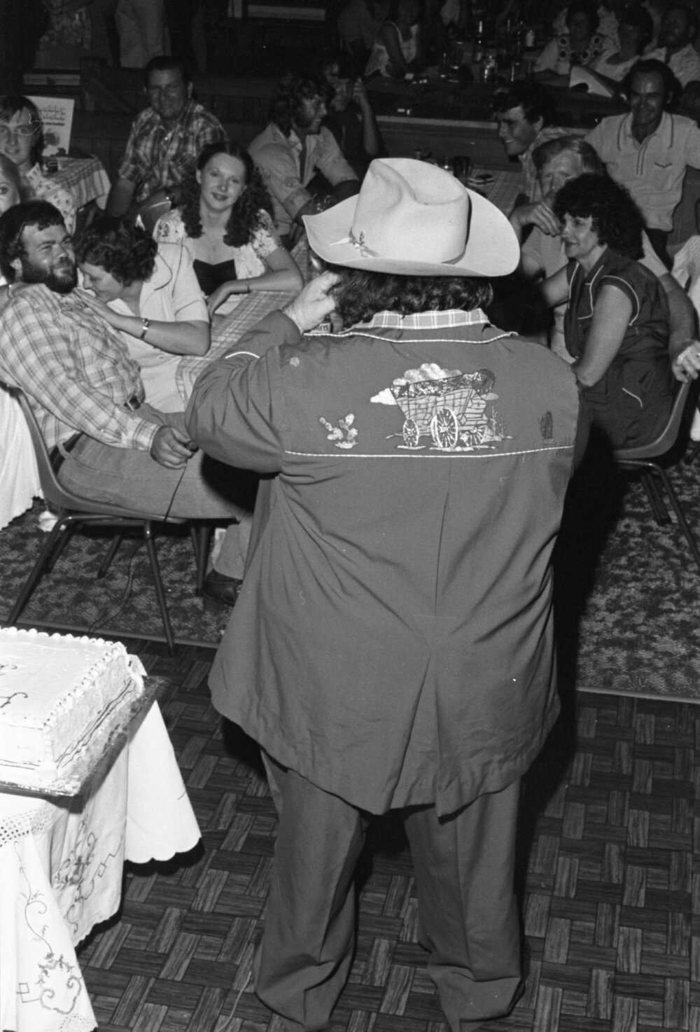 Patrons at Dusty's Country Music Club First Birthday Celebration, Ipswich, November 1979