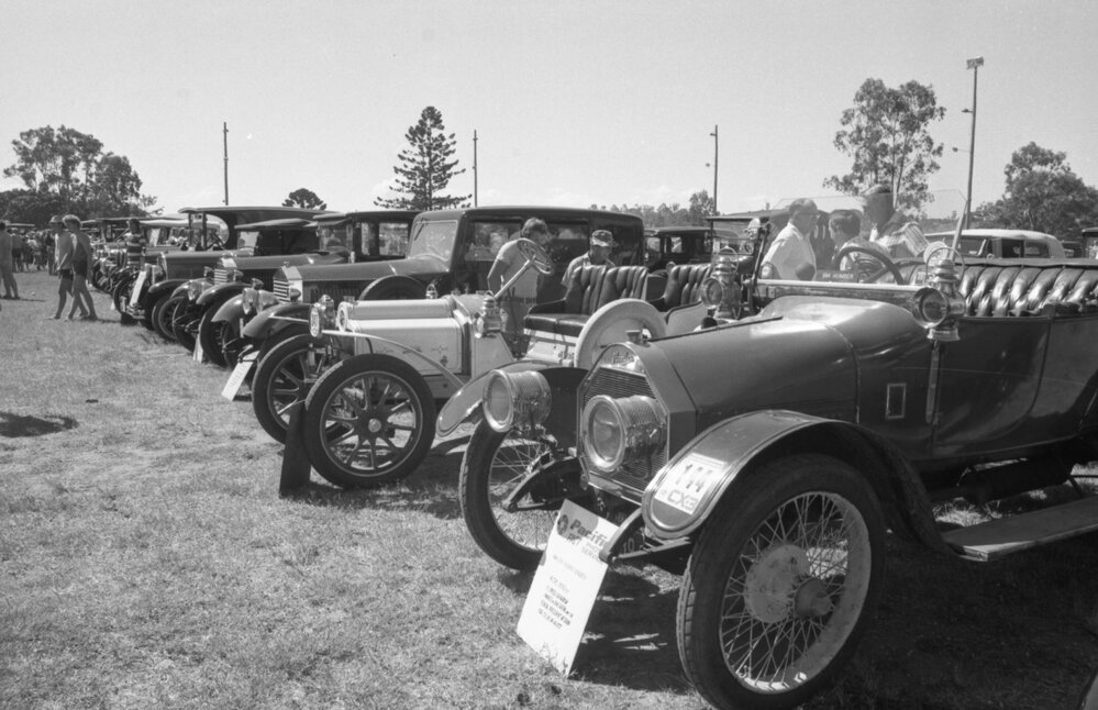 Humber Humberette Roadster (1914) at the 1978 Australian International Veteran and Vintage Motor Rally at the Ipswich Showgrounds, Ipswich, April 1978