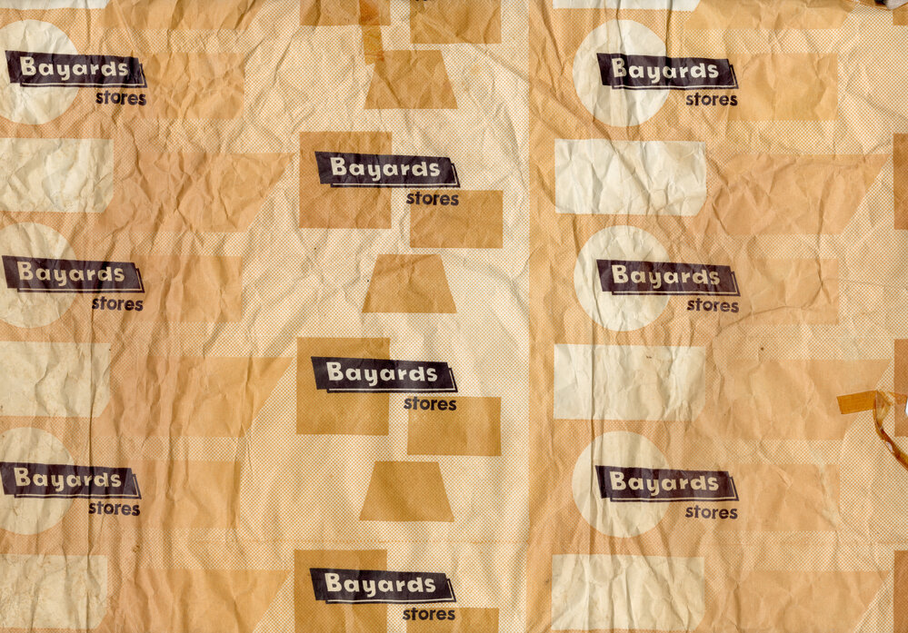 Bayards Department Store, Brisbane Street, wrapping paper, Ipswich, undated