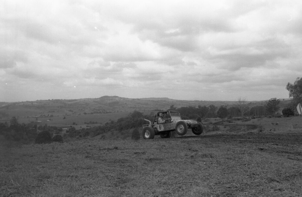 Sprint Car, No. 6, racing in the 1979 Queensland Times Off-Road Spectacular, Minden, Somerset, November 1979