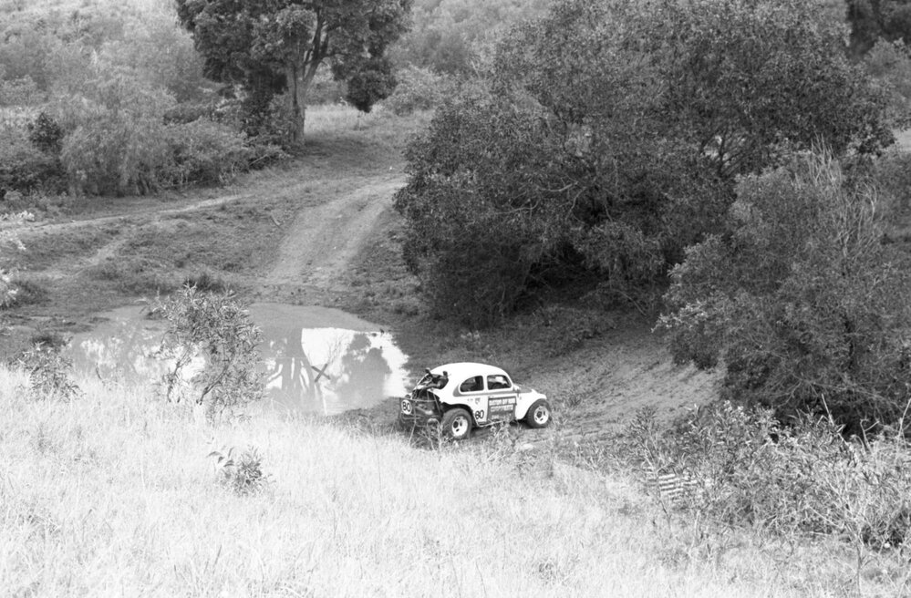 Volkswagen Beetle, No. 80, racing in the 1979 Queensland Times Off-Road Spectacular, Minden, Somerset, November 1979