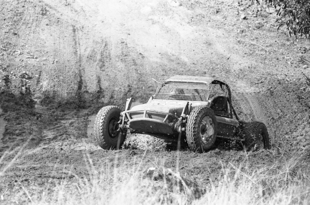 Sprint Car, No. 49, racing in the 1979 Queensland Times Off-Road Spectacular, Minden, Somerset, November 1979