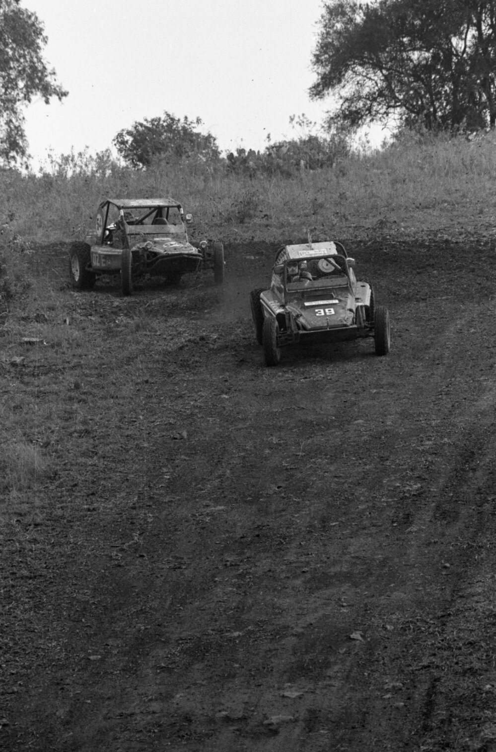 Sprint Cars, Nos. 39 and 54, racing in the 1979 Queensland Times Off-Road Spectacular, Minden, Somerset, November 1979