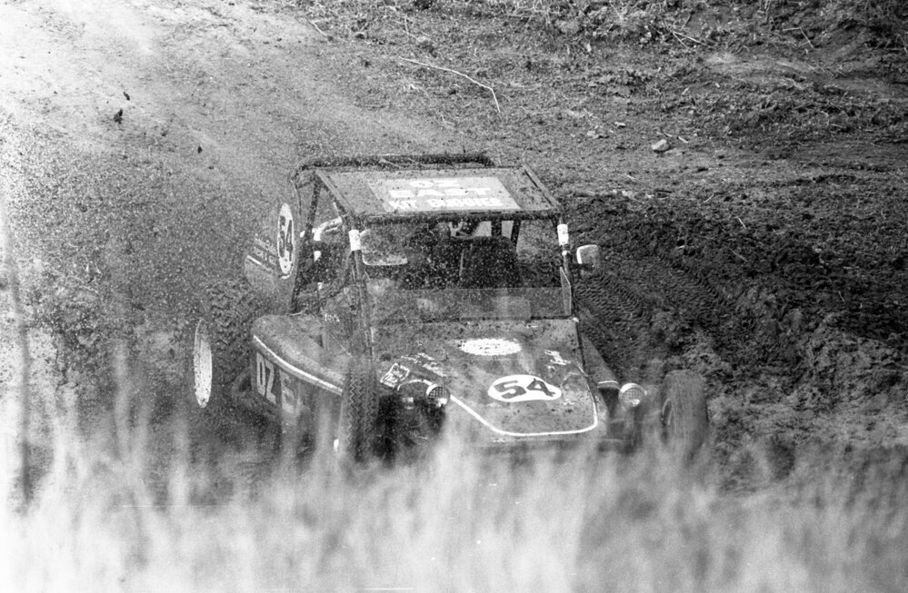 Sprint Car, No. 54, racing in the 1979 Queensland Times Off-Road Spectacular, Minden, Somerset, November 1979