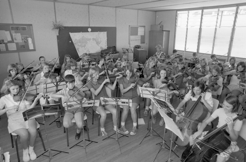 Bundamba State School band, Bundamba, October 1977
