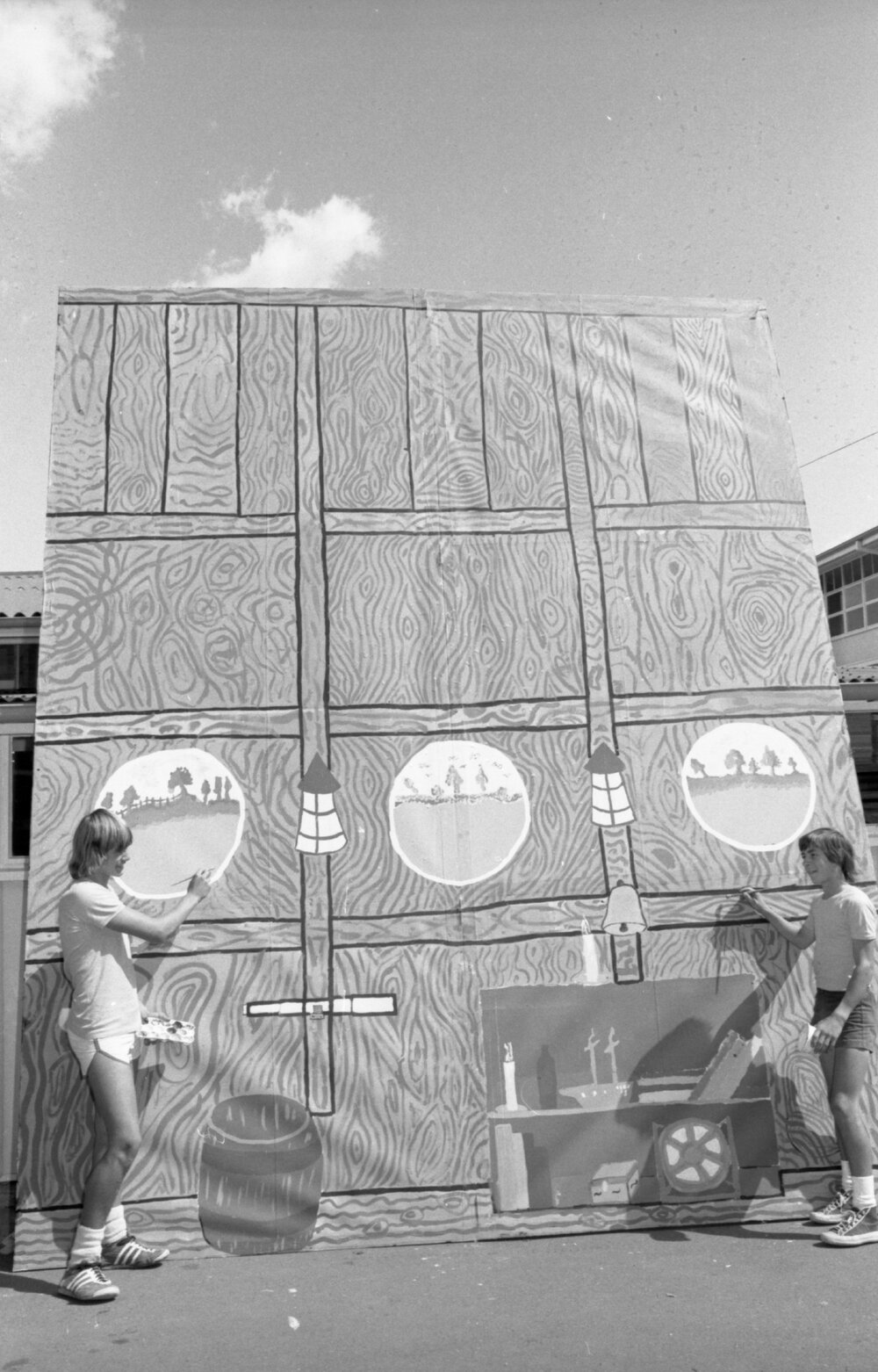 Ipswich Little Theatre production of 'Toad of Toad Hall' stage creation, Ipswich, 12th October 1977
