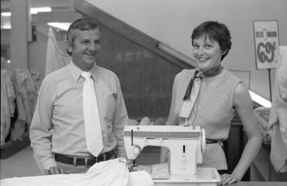 Singer sewing machine presentation, Ipswich, 14th October 1977