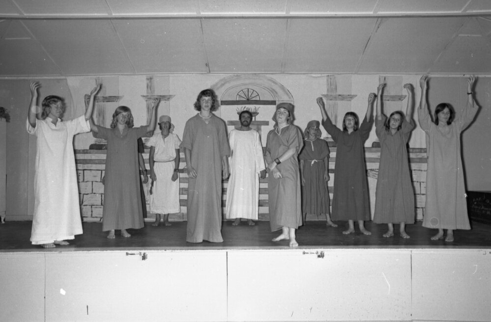 Dinmore Church play, Dinmore, 14th October 1977