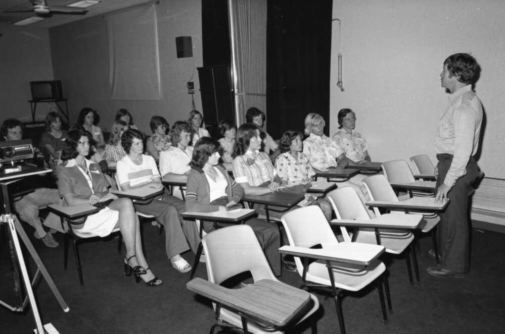 Thought to be a meeting about The Duke of Edinburgh's Award, Ipswich, 14th October 1977