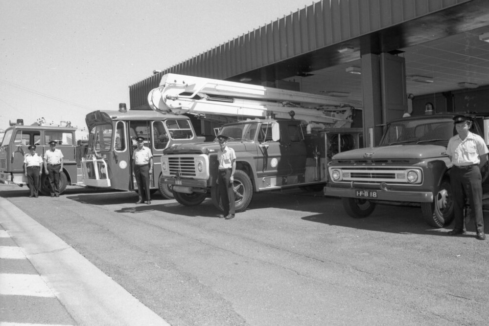 Ipswich Fire Brigade, Limestone Street, Ipswich, October 1977