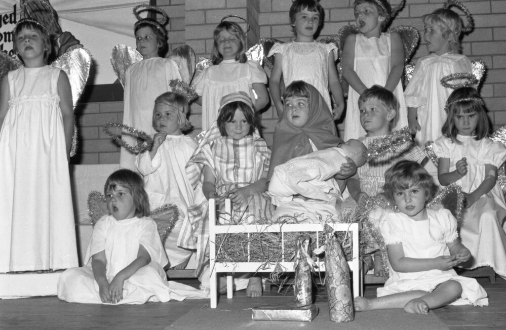 Nativity Play at Trinity Ipswich Uniting Church, North Booval, October 1977