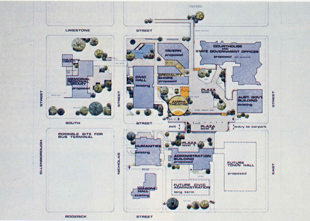 Plans for the Civic Centre Complex, c.1978