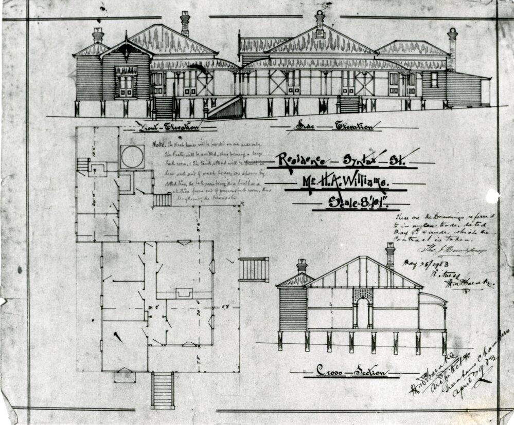 Residence, 18 Syntax Street, Sadliers Crossing, Architectural Plan, 1903