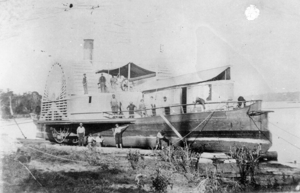 The paddle steamer "Ipswich" 