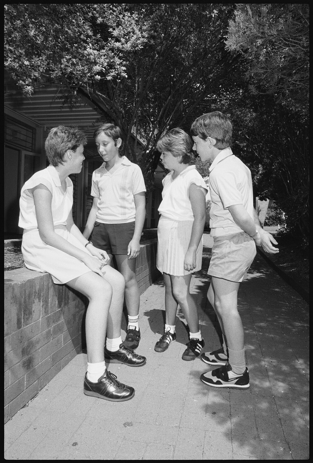 Unidentified schoolchildren, Ipswich, January 1986