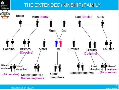 Extended Kinship Family diagram