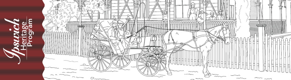 Ipswich Heritage Program Bookmarks - Colouring Ipswich