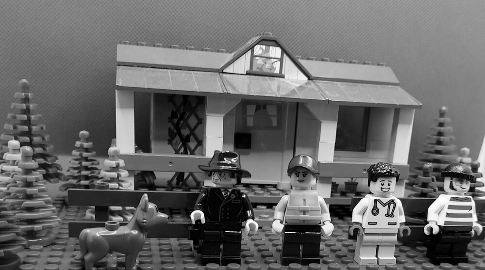 Brickswich version of Flint Street house with Richards family in front, North Ipswich, from c.1900 
