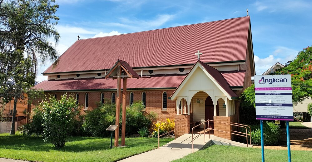 St Thomas&rsquo; Anglican Church, Halls and Poinciana, Lawrence Street, Nos. 15-17 and Lennon Lane, Nos. 12-14, North Ipswich, Ipswich, 2024