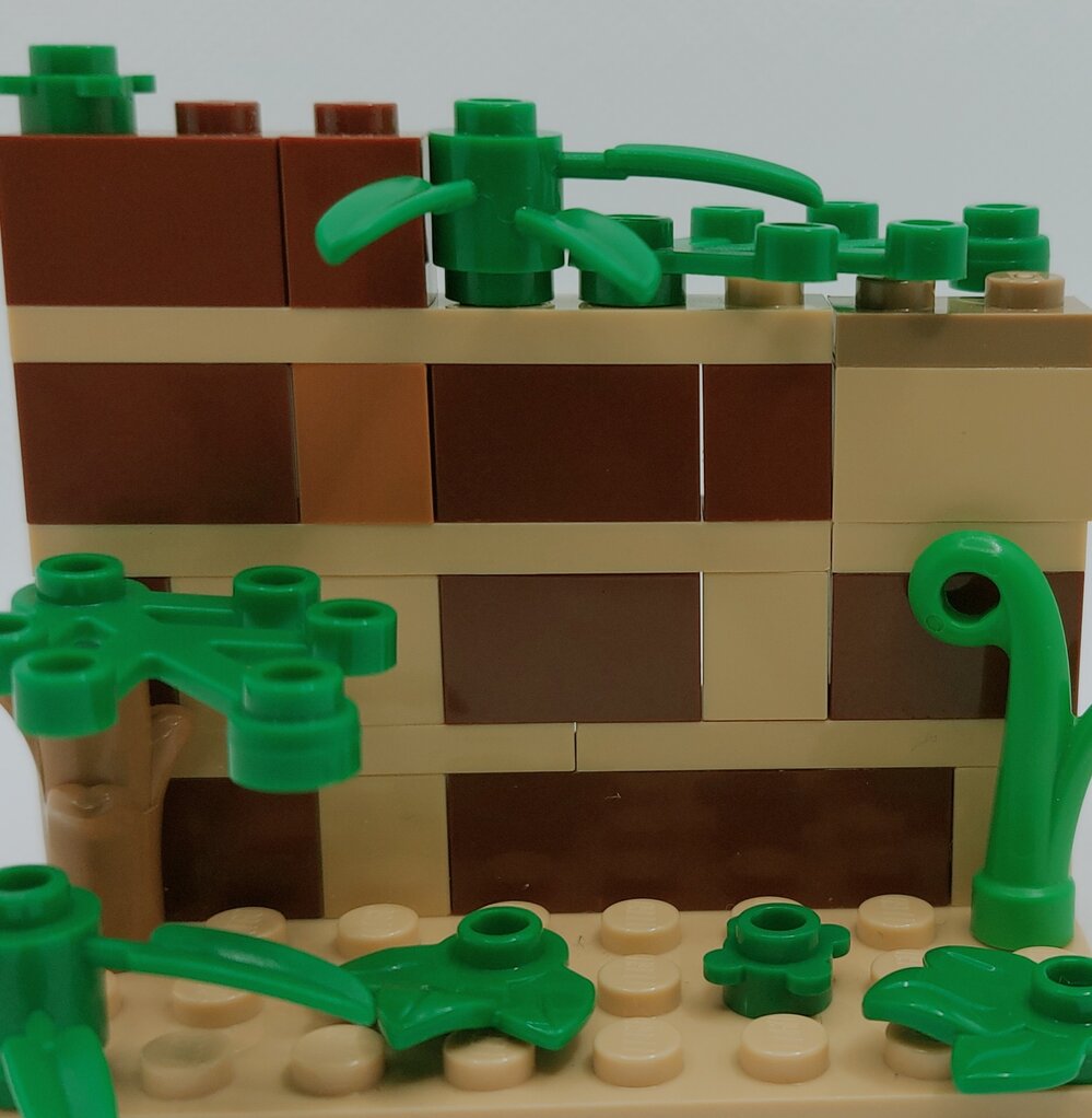 Brickswich version of Blackstone State School retaining wall, from 2016