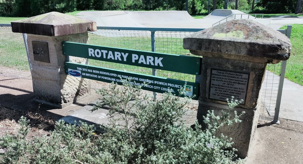 Old Ipswich Railway Bridge Monument, Rotary Park, Brisbane Road, No. 258, Bundamba, Ipswich, 2024 