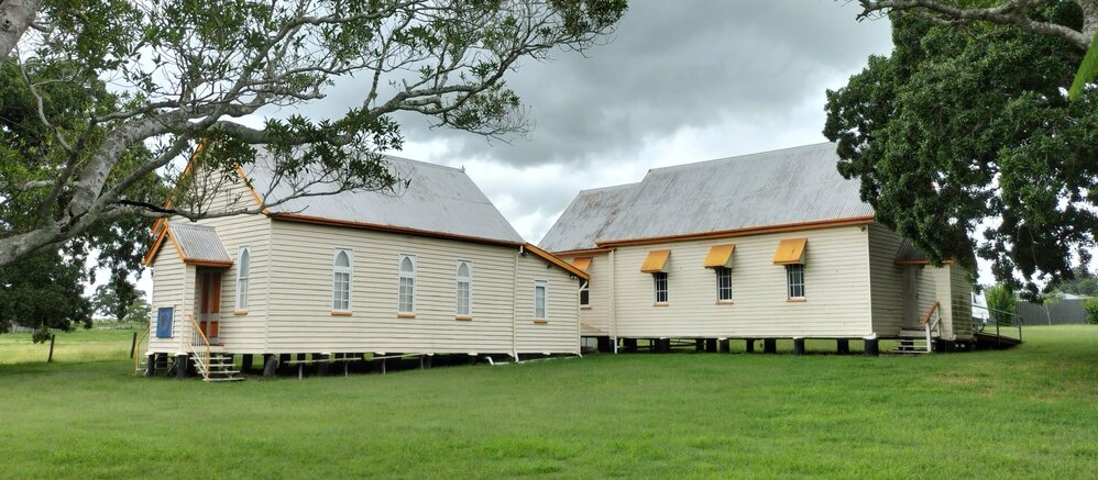 Haigslea Uniting Church Group, and Mature Vegetation, Thagoona&ndash;Haigslea Road, No. 765, Haigslea, Ipswich, 2024