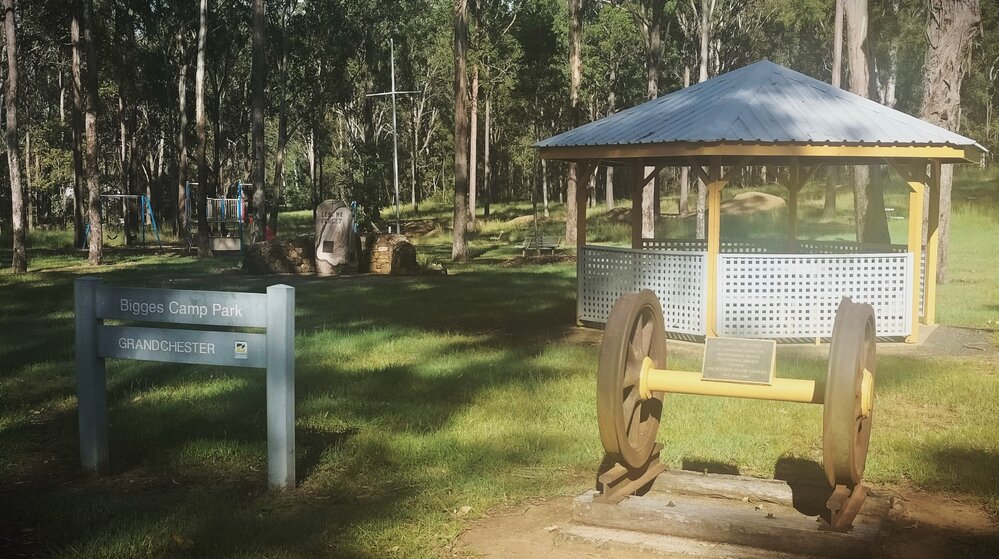 Bigge's Camp Park and Monuments, Gordon Road, Grandchester, Ipswich, 2024