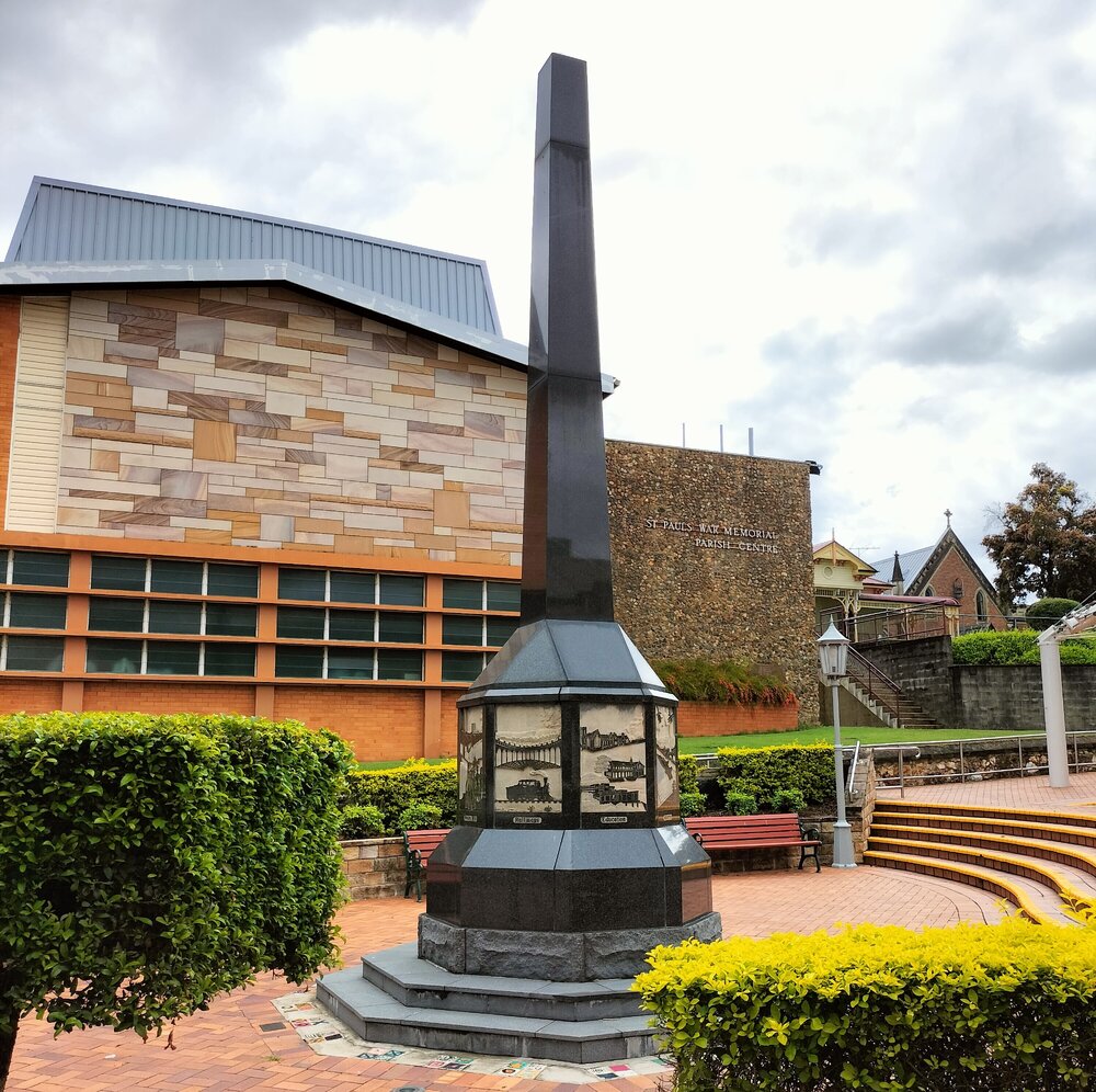 Ipswich City Mall Historical Obelisk, d&rsquo;Arcy Doyle Place, Ipswich, 2024