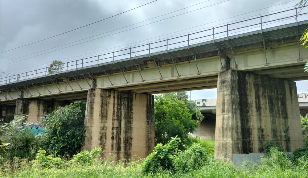 Woogaroo Creek Railway Bridge, Woogaroo Street, (eastern end), Goodna, Ipswich, 2024