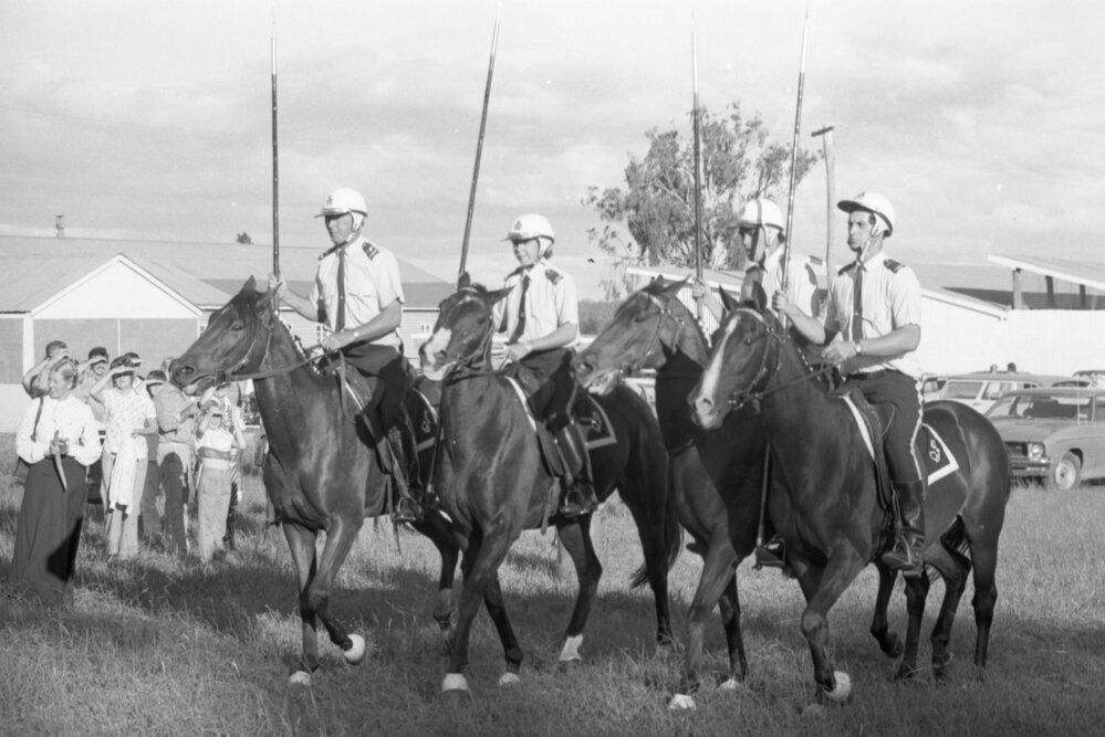 Tent Pegging Event at Rosewood, Rosewood, Ipswich, April 1978