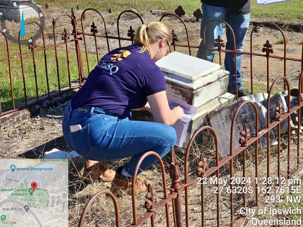 UniSQ Field Day Workshop, Ipswich General Cemetery, 2024