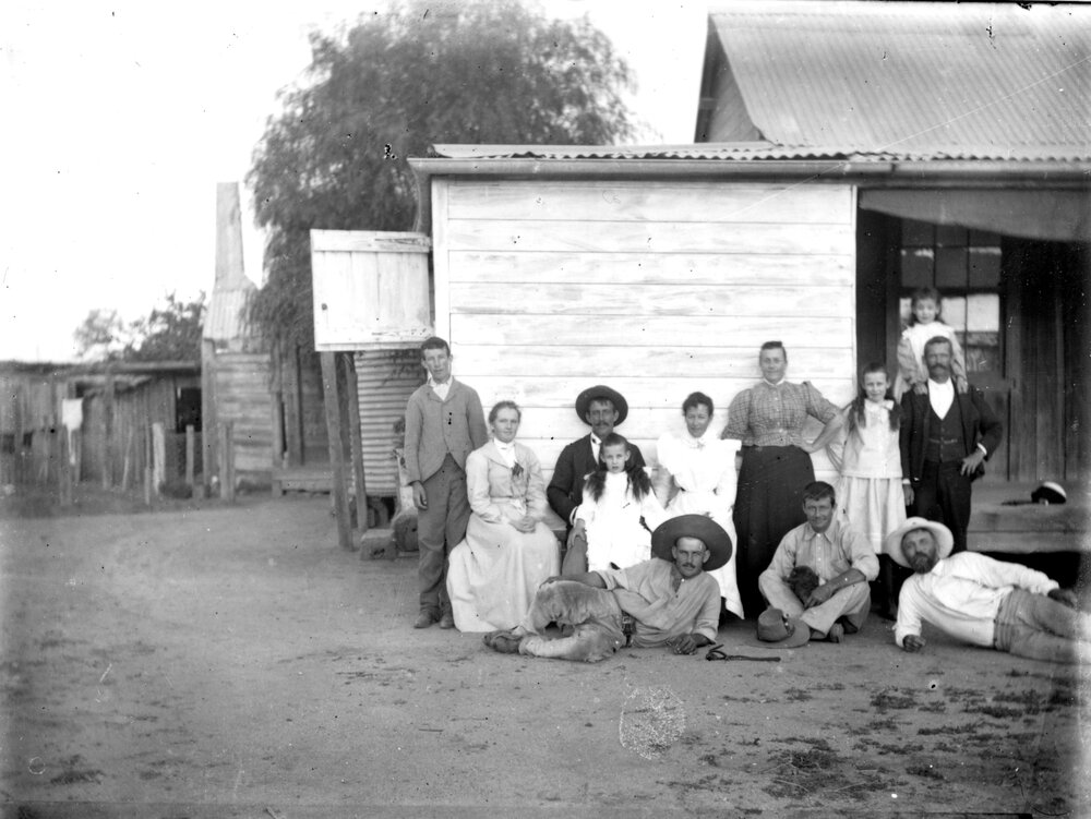 Unidentified family, thought to be on a farm, location unknown, n.d.