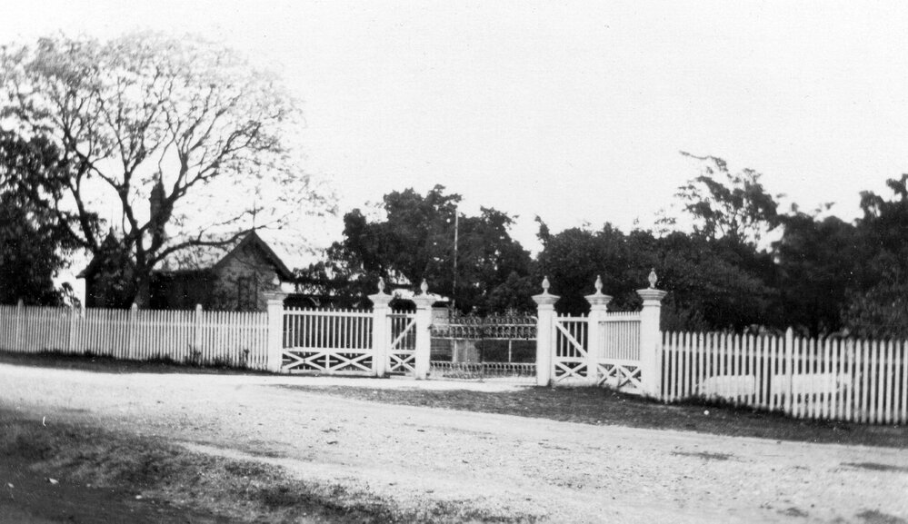 Ipswich Girls' Grammar School main entry, off Queen Victoria Parade, Ipswich,  1920s
