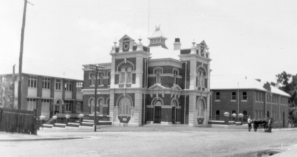 Queen Victoria Diamond Jubilee Memorial Technical College, corner of Limestone and Ellenborough Streets, Ipswich, 1930s