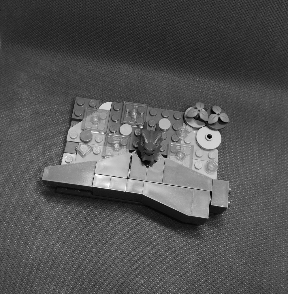 Brickswich version of Lizy the crocodile in a pond enclosure, Ipswich, March 1978