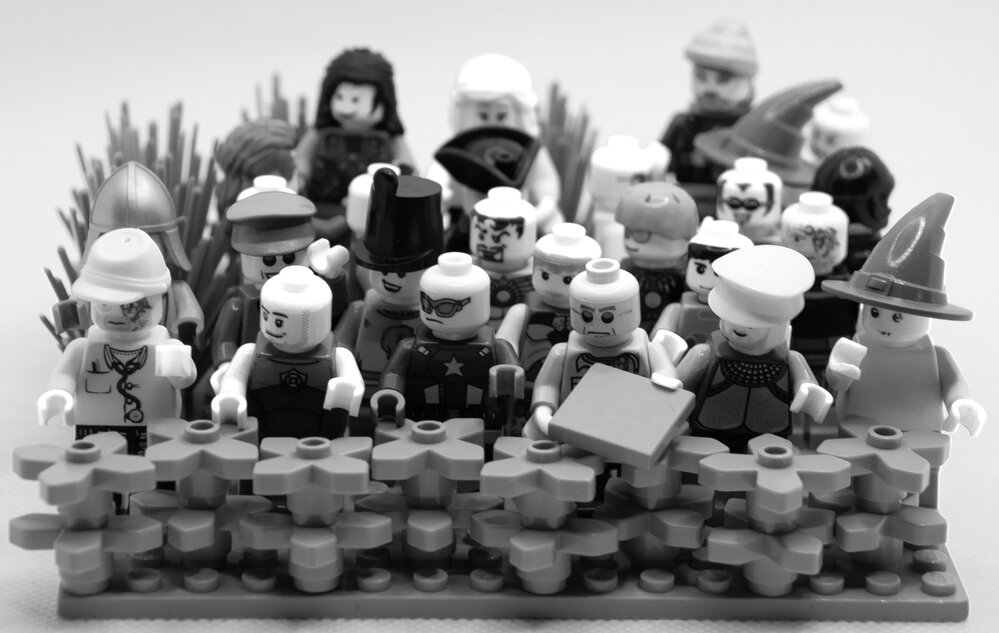 Brickswich version of 'Spectators, Ipswich Turf Club, Bundamba', from September 1987