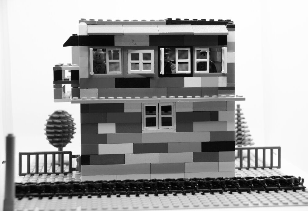 Brickswich version of the railway signal box at Redbank Station, from around 1913