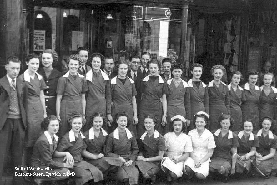 Galvanized Vintage Postcard Series 2024 - Staff at Woolworths