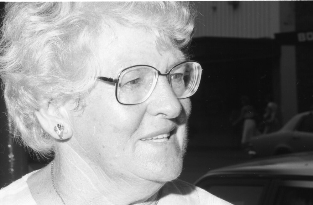 Unidentified woman, Ipswich, February 1985