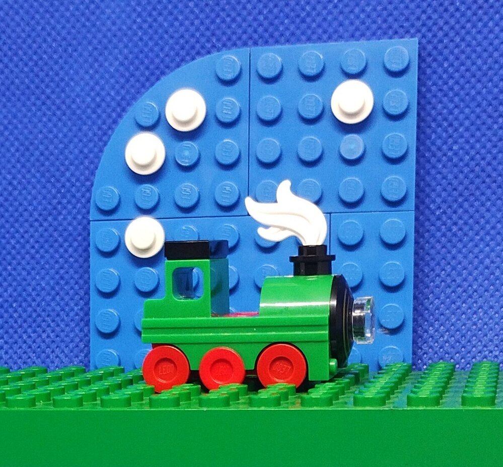 Brickswich version of Restored locomotive, Ipswich Railway Workshops, North Ipswich, 1969