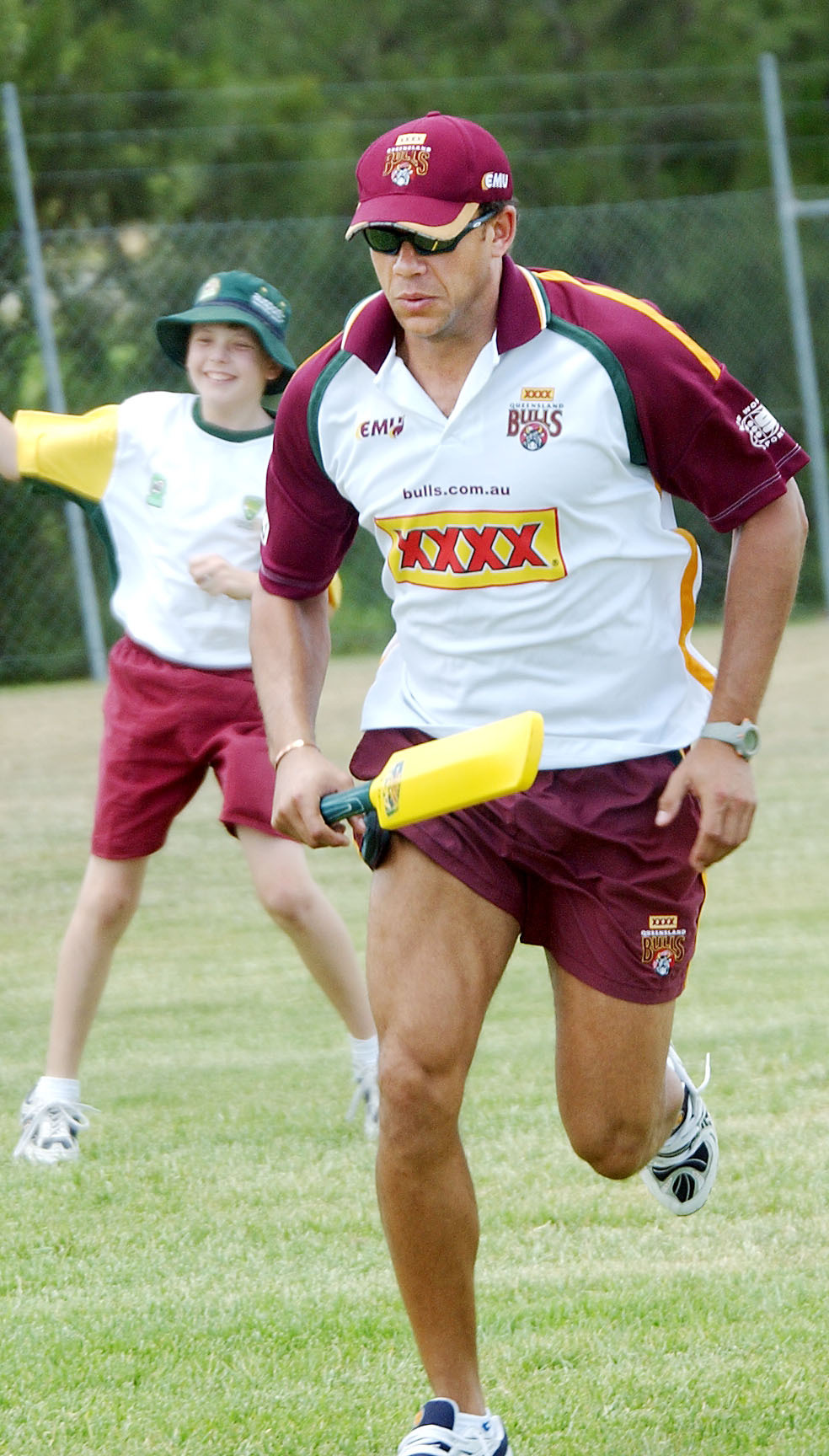 Andrew Symonds playing cricket, Ipswich, December 2003