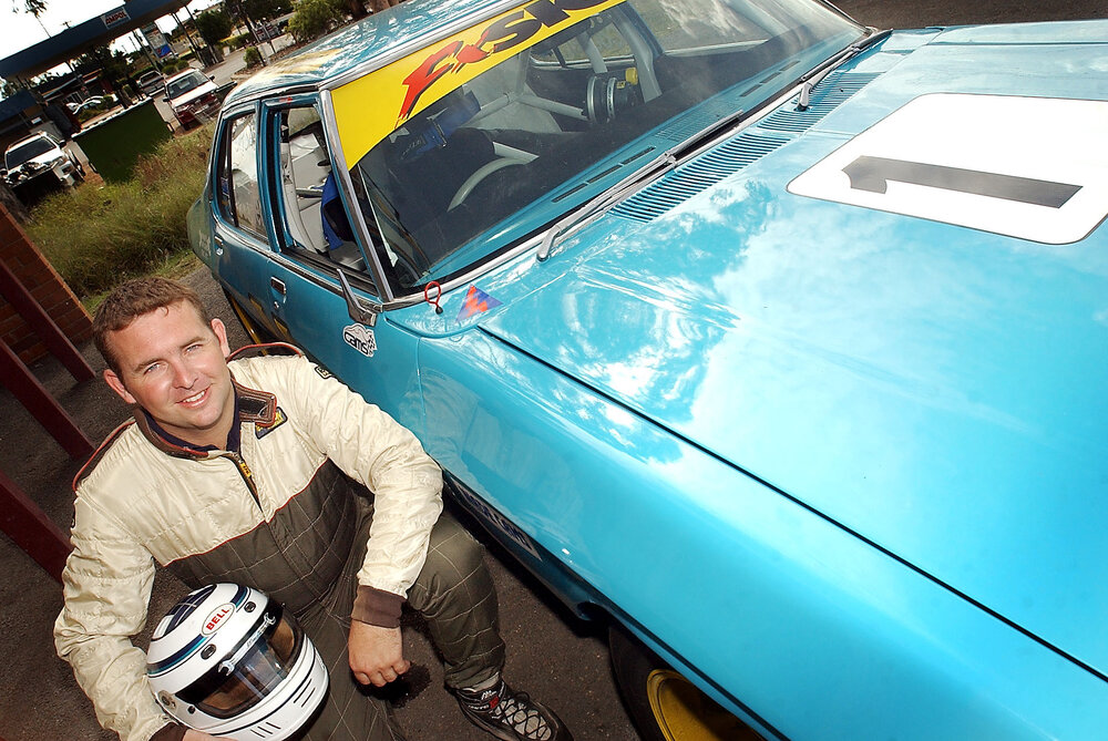 Brett Cooper, winner of the HQ State Title at Queensland Raceway, Ipswich, December 2003