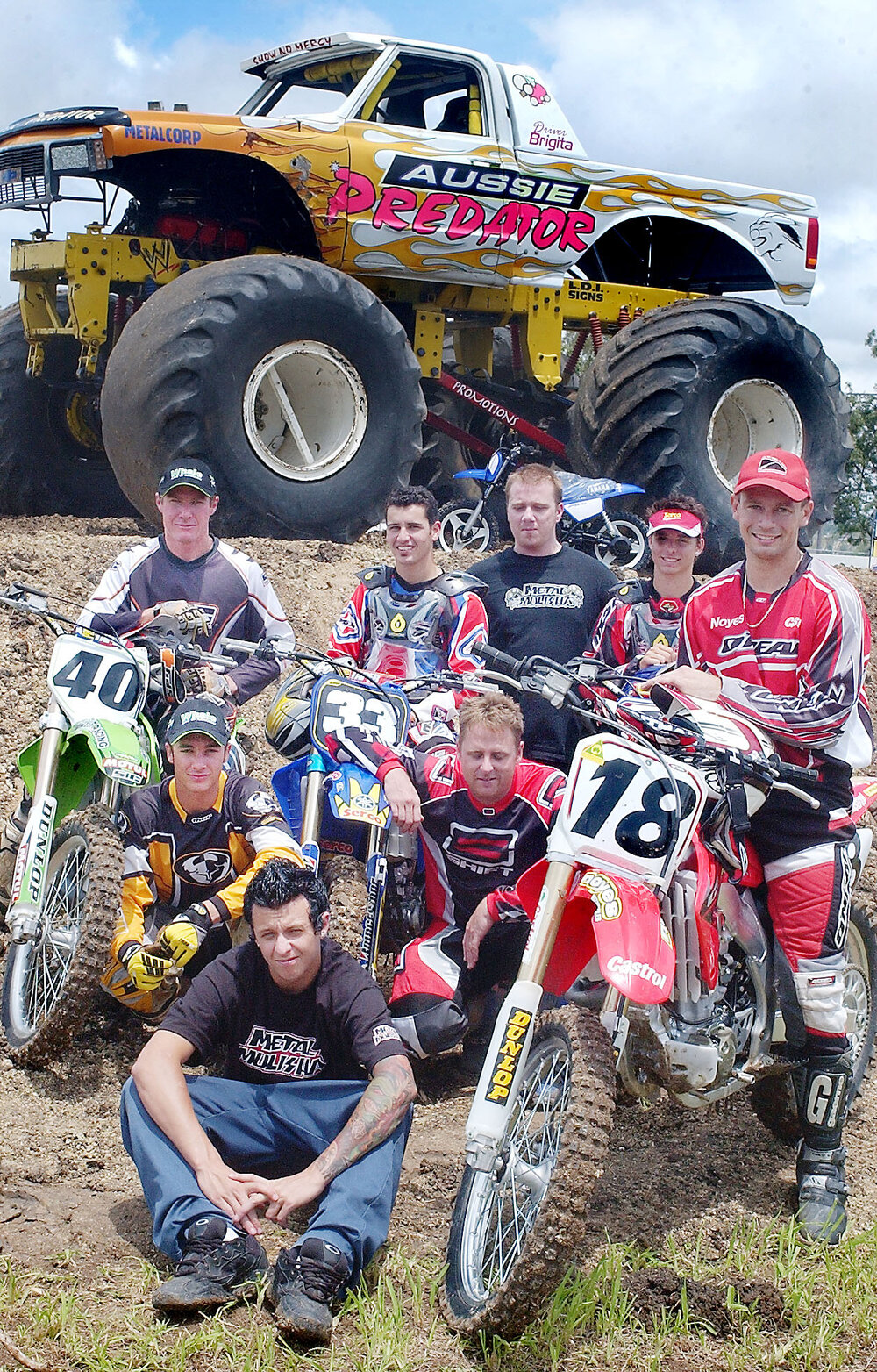 Unidentified motocross riders, Ipswich, December 2003