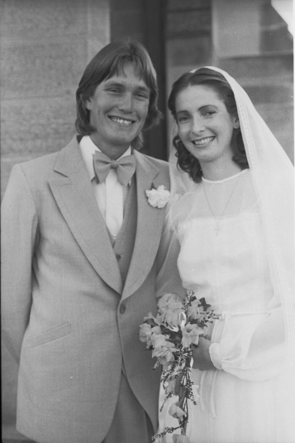 Unidentified Bride and Groom, Ipswich, August 1980